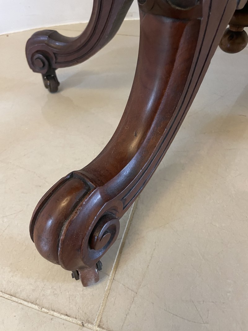 Antique Victorian Quality Inlaid Burr Walnut Oval Centre Table - Image 16